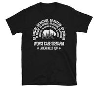MENGJI Go Outand Bear Will Kill You Short Sleeve Unisex T Shirt M