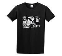 MENGJI Pablo Picasso Guernica 1937 Artwork Reproduction T-Shirt Black XXL