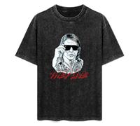 MENGJI T-Shirt Unisex Retro They Live Movie Cotton Round Neck Black XL