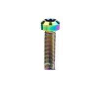 MengJiu 1pc Titanium Torx Cap Head Screw M4 M5 M6 M8 Six-Lobe Colourful Ti Bolts For Bicycle Motor Modify(Rainbow,M8X40)