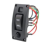 MENGKE 12-24V inferiore Pompa di sentina interruttore di allarme impermeabile della piattaforma della nave Pannello di controllo di pulizia forma for barche Pompe di sentina on/off/on Switch Panel