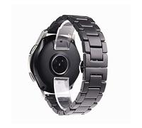MENGKE 20mm 22mm 24mm Band in ceramica di lusso adatto for Samsung Galaxy 3 orologio 46mm 42mm ingranaggio S3 cinturino attivo 2 40 44mm Smart watch cinturino in ceramica(Matte Black,24mm)