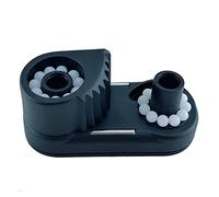 MENGKE 2X Black Composite 2 Row MATIC Ball Cuscinetto Cuscinetto Cam Cleatte Marine Boat Pilates Attrezzatura Attrezzatura ad Ingresso Veloce Filo Caciolato Iscivolo Sailboat Yacht