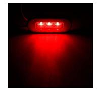 MENGKE 4 PZ 12V 3 Scala for Barca Scala del Ponte Side Marker Light Courtesy Lights Indicatore Azzurro Segnale Azzurro Lighting Marine Boat Taillight(Red)