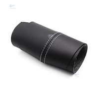 MENGKE Adatta solo for 3 porte Auto Microfiber Porta in pelle bracciolo Pannello Pannello Autoadesivo Adesivo Trim Fit Vw. Golf 4. Mk4. Jetta 1998-2005(Black-white line,Front 2pcs)