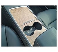 MENGKE Autoadesivo del pannello di controllo centrale dell'automobile adatta per Tesla Modello 3 2021 Accessori per consolle del Centro in legno Modello Y Film per interni in legno GRANELLO
