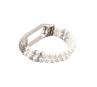 MENGKE - Braccialetto elastico da ragazza per Xiaomi Mi Band 6, compatibile con Mi Band 3/4/5, gioiello con perle eleganti, Mi Band 6, Agata