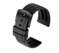 MENGKE Cinturino For Orologio 18mm 20mm 22mm 24mm Cinturino Sportivo Nero Polsino Verde Con Barra A Molla A Sgancio Rapido(Black,22mm black buckle)