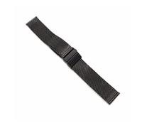MENGKE Cinturino for Orologio in Acciaio Inossidabile 18mm 20mm 22mm Cinturino A Sgancio Rapido Universale for La Sostituzione del Cinturino Dell'orologio Milanese(Black,20mm)