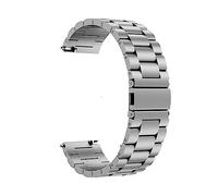 MENGKE Cinturino in Metallo di Titanio 22mm 20mm 18mm 16mm Cinturino A Sgancio Rapido for Bracciale Smart Watch Cinturino di Ricambio Business(Silver_22mm)