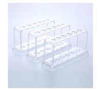MENGKE Supporto for provette in plastica trasparente con 6 fori, supporto for provette da laboratorio, mensola di supporto for buretta