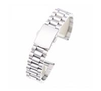 MENGKEG 18mm 20mm 22mm Cinturino In Acciaio Inossidabile Curvo Con Estremità Dritta Compatibile Con Orologio SKX Citiz(Silver straight end,22mm)