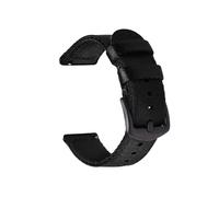 MENGKEG Cinturino for orologio in nylon con cintura di sicurezza a sgancio rapido 18mm 20mm 22mm 24mm Cinturini for orologi leggeri e traspiranti(Black-b,20mm)
