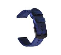 MENGKEG Cinturino for orologio in nylon con cintura di sicurezza a sgancio rapido 18mm 20mm 22mm 24mm Cinturini for orologi leggeri e traspiranti(Blue-b,20mm)