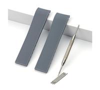 MENGKEG Cinturino Impermeabile In Gomma Da 21 Mm Compatibile Con Longines Conquest HydroConquest L3 Cinturino(Grey strap,WITH SILVER BUCKLE_21MM)