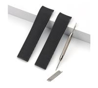 MENGKEG Cinturino Impermeabile In Gomma Da 21 Mm Compatibile Con Longines Conquest HydroConquest L3 Cinturino(Black strap,NO BUCKLE_21MM)