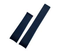 MENGKEG Cinturino In Gomma Compatibile Con TAG WAY201A/WAY211A 300 | 500 Cinturino Da Polso 21mm 22mm Arc End Cinturino Nero Blu Con Fibbia Pieghevole(Blue no clasp,22mm)