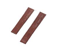 MENGKEG Cinturino In Vera Pelle Da 20 Mm 22 Mm Compatibile Con TAG For HEUER Strap Series Men Top Brand Quality Band Soft WatchBand Wrist Bracelet(Brown,Black buckle,22mm)