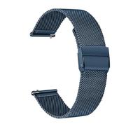 MENGKEG Cinturino Milanese In Acciaio Inossidabile Compatibile Con Garmin Vivomove HR 3 3S / Vivoactive 4 4S 3 / Venu 2 2S Sq/Cinturino Stile Luxe(Blue,Venu Sq)