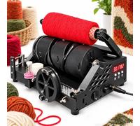 menglanchang Mini Bobinatore Elettrico con LCD e 2 Coni Inclusi | L’auto-pausa con disco sensore reagisce se il filo si ferma, si aggroviglia o termina
