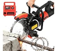 menglanchang Sega Elettrica per Calcestruzzo da 16",Sega Circolare per Calcestruzzo Portatile 12000w con Sistem di Abbattimento della Polvere Ad Acqua, Testa di Taglio Diamantata Ad Alta Resistenza,