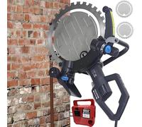 menglanchang Sega elettrica per Pietra Portatile 16,14"-Sega per Calcestruzzo Ad Alta Coppia 4500W 2200rpm Abbattimento Polvere Tramite Acqua,profondità 31Cm,Peso Leggero 9,5Kg | Lama Autotensionante