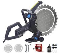 menglanchang Sega per Calcestruzzo 16,14in | Sega Elettrica per Pietra 4500w | 2200R/Min | Disco da Taglio Diamantato&Pompa dell'Acqua | profondità di 31Cm| Taglia Muratura Lastre Marciapiedi Cemento
