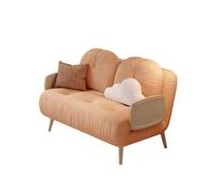 MENGLI-2024 Divano letto pieghevole Divano letto pieghevole, schienale regolabile, sedia trasformabile, design salvaspazio, adatto for camere da e soggiorni(Orange,120cm)