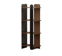 MENGLI-2024 Libreria Libreria aperta con pannelli laterali in plastica, scaffale organizer indipendente for di densità, for espositivo for studio da ufficio in soggiorno