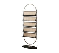 MENGLI-2024 Libreria Portariviste moderno e semplice, scaffale multistrato, libreria for la casa, espositore da pavimento for piccola camera letto(Nero)