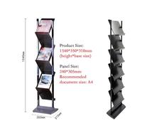 MENGLI-2024 Portariviste da Pavimento Porta giornali da Pavimento riviste A3 Informazioni Verticale Multistrato Espositore