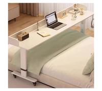 MENGLI-2024 Scrivania mobile portatile Tavolino servitore con ruote a 360°, tavolino porta computer portatile, carrello mobile for scrivania da ufficio laptop, adatto casa e ospedale(180x40x68cm)