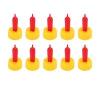 Mengmen 10Pcs latte bevanda capezzolo ciuccio in silicone per tettarella alimentazione agnello pecora cucciolo cane puledro vitello facile vite bottiglia di