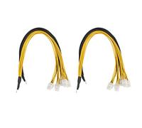 Mengmen 2Pack 6Pin Connettore Server Cavo di Alimentazione PCIe per Antminer S9 S9I Z9 per P3 P5 Supporto Minatore PSU Cavo