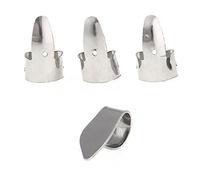 Mengmen 3 plettri in metallo per ukulele per chitarra e 1 plettri per pollice