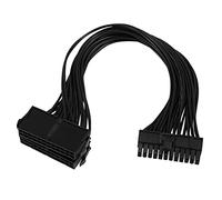 Mengmen Splitter di alimentazione, adattatore per doppio PSU 24 pin 20+4 pin ATX scheda madre di prolunga adattatore doppio 24 pin minerario 12 pollici (30 cm)