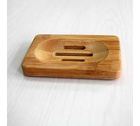 Mengonee Natural Bamboo Wood Portasapone Portasalviette per il bagno Piatto doccia per il bagno Portasalviette e saponetta