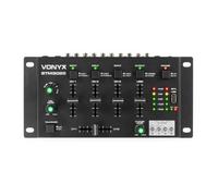 Mengpaneel - Vonyx STM3025B 4-kanaals mengpaneel met Bluetooth en USB mp3 speler (172970)