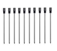 MengRan mini D1 penne a sfera ricaricabili per penne twist, punta media, compatibile con cartucce swarovski (10 pz inchiostro nero)