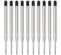 MengRan Ricariche per penna a sfera da 9,9 cm, punta media da 1 mm, compatibili con ricariche per penna Parker, confezione da 10 (inchiostro nero)