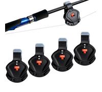 Mengshen 4 PCS Allarme di morso di Pesca, Allarme elettronico con Suono e indicatore LED Volume Sensibilità Regolabile per Giorno Notte all'aperto