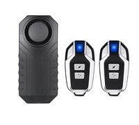 Mengshen Allarme Antifurto Per Bici Da Moto, Allarme Di Sicurezza Per Bicicletta Sensore Di Movimento A Vibrazione Impermeabile 110dB (2 Telecomandi Inclusi)