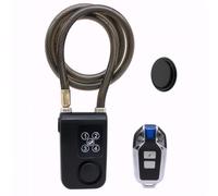 Mengshen Allarme impermeabile per bicicletta, con localizzatore GPS, 110 dB, allarme antifurto forte, telecomando da 45,7 m, per bicicletta, moto, scooter, password e blocco remoto, nero