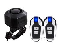 Mengshen Allarme per bici ricaricabile con 2 telecomandi di aggiornamento 110dB forte impermeabile antifurto allarme vibrazione per Ebike moto scooter auto include cavo di ricarica