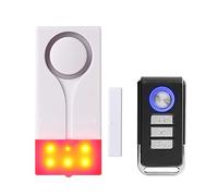 Mengshen Allarme Per Porta Finestra, Antifurto Con Luce Sonora Per La Sicurezza Del Garage Dell'appartamento Di Casa - Include 1 Allarme e 1 Telecomando