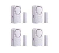 Mengshen Allarme Per Porte Wireless, Campanello Sensore Magnetico Di Piccole Dimensioni Da 4 Pezzi Per Installazione Fai-Da-Te Di Sicurezza Del Garage Per Bambini Di Casa Con 4 Modalità Di Lavoro