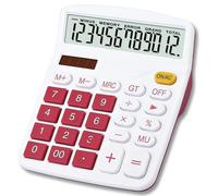 Mengshen Calcolatrice tavolo Batteria solare a doppia alimentazione, 12 cifre grandi LCD display Calcolatrice dedicata finanziaria Calcolatore aziendale standard per ufficio/casa/scuola