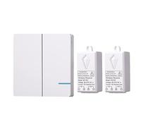 Mengshen Interruttore Della Luce Wireless E Kit Ricevitore - Nessun Cablaggio Richiesto, Facile Da Installare E Portata Fino A 100 Piedi, Ideale Per Lampade Da Interno Lampadina A LED