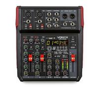 Mengtafel - Vonyx VM-KG06 - 6-kanaals mengpaneel Bluetooth, DSP, mp3 speler en USB audio interface (172.594)