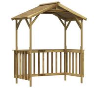 Mengtu Gazebo per barbecue, in legno, per terrazze e legno di pino impregnato, 163,5 x 93 x 210 cm